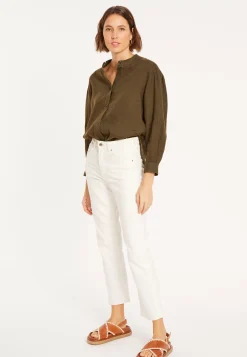 Maison Montagut Chemisiers>Blouse En Lin Col Tunisien - Vania