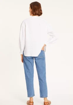 Maison Montagut Chemisiers>Blouse En Lin Col Tunisien - Vania