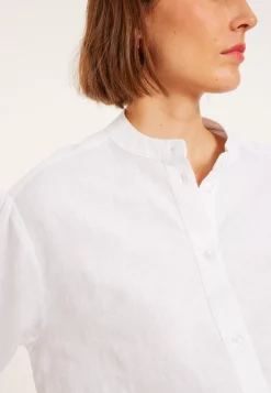 Maison Montagut Chemisiers>Blouse En Lin Col Tunisien - Vania