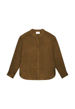 Maison Montagut Chemisiers>Blouse En Lin Col Tunisien - Vania