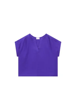 Maison Montagut T-Shirts>Blouse En Lin Manches Courtes - Virginie