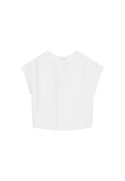 Maison Montagut T-Shirts>Blouse En Lin Manches Courtes - Virginie