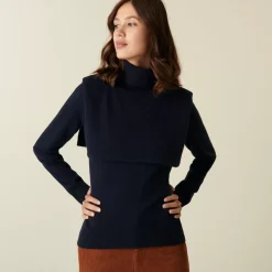Maison Montagut Pulls>Cache-Cou Col Roule En Cachemire 2 Fils - Cary