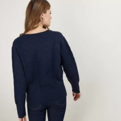 Maison Montagut Vestes Et Gilets>Cardigan A Fantaisie De Torsades En Cachemire - Fiona