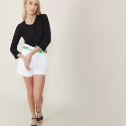 Maison Montagut Vestes Et Gilets>Cardigan A Poches En Lin Flamme - Bao