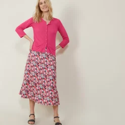 Maison Montagut Vestes Et Gilets>Cardigan A Poches En Lin Flamme - Bao