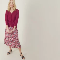 Maison Montagut Vestes Et Gilets>Cardigan A Poches En Lin Flamme - Bao