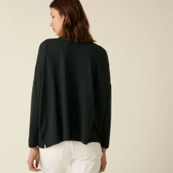 Maison Montagut Vestes Et Gilets>Cardigan Boutonne A Poches En Laine Merinos - Ava