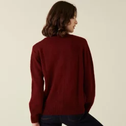 Maison Montagut Vestes Et Gilets>Cardigan Boutonne Avec Epaulettes En Mohair - Aloise