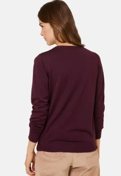Maison Montagut Vestes Et Gilets>Cardigan Boutonne Col Rond A Poches En Laine Merinos - Amalia