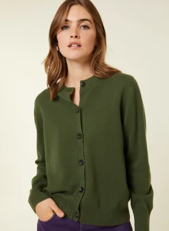 Maison Montagut Vestes Et Gilets>Cardigan Boutonne Col Rond En Cachemire - Ari