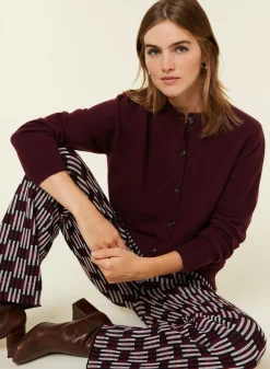Maison Montagut Vestes Et Gilets>Cardigan Boutonne Col Rond En Cachemire - Ari