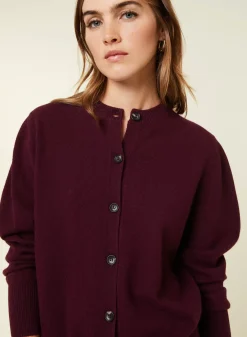 Maison Montagut Vestes Et Gilets>Cardigan Boutonne Col Rond En Cachemire - Ari