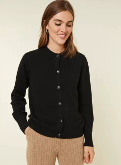 Maison Montagut Vestes Et Gilets>Cardigan Boutonne Col Rond En Cachemire - Ari