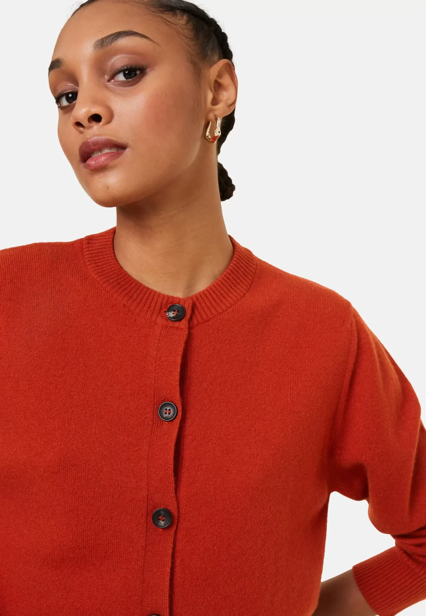 Maison Montagut Vestes Et Gilets>Cardigan Boutonne Col Rond En Cachemire - Ari