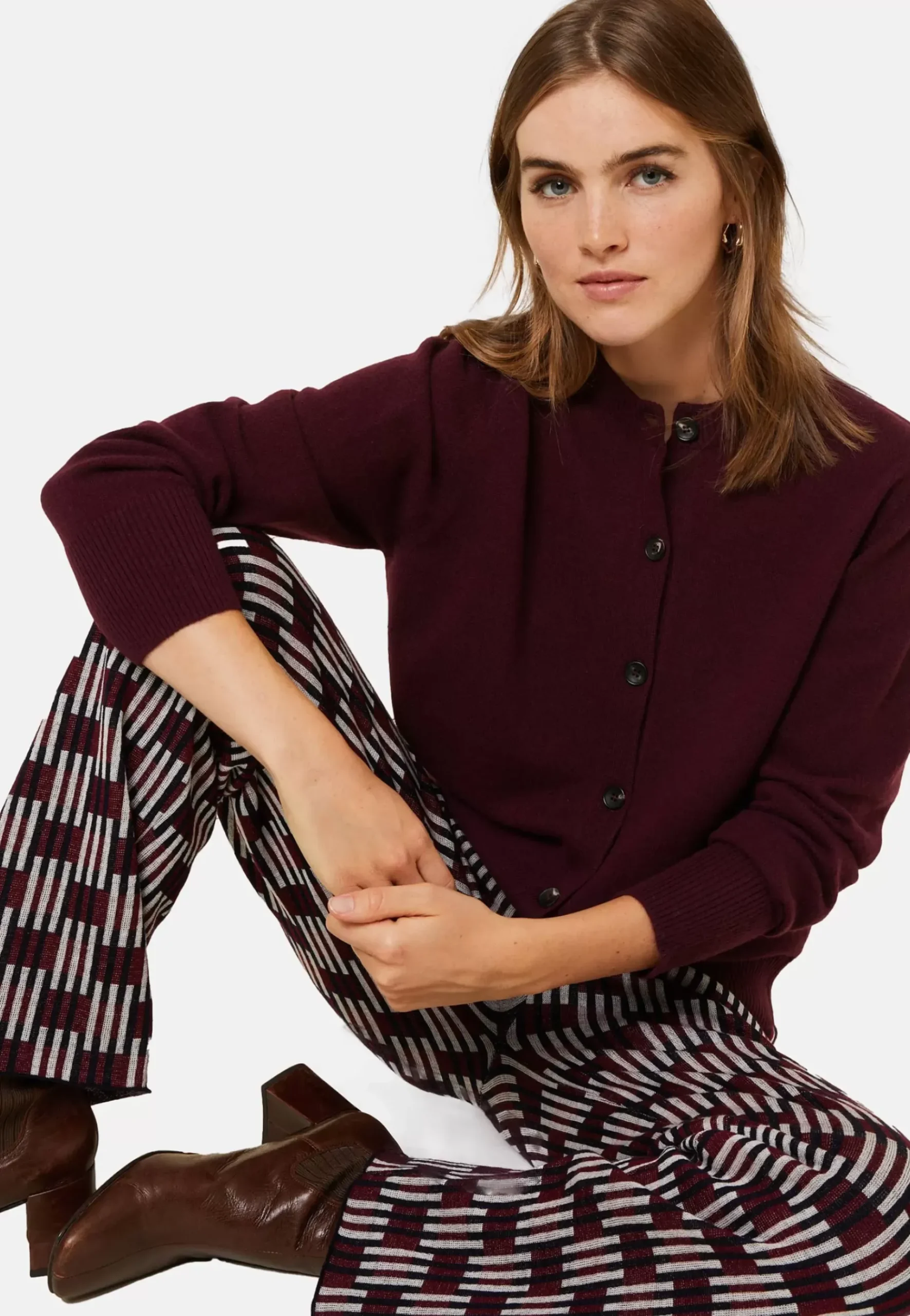 Maison Montagut Vestes Et Gilets>Cardigan Boutonne Col Rond En Cachemire - Ari