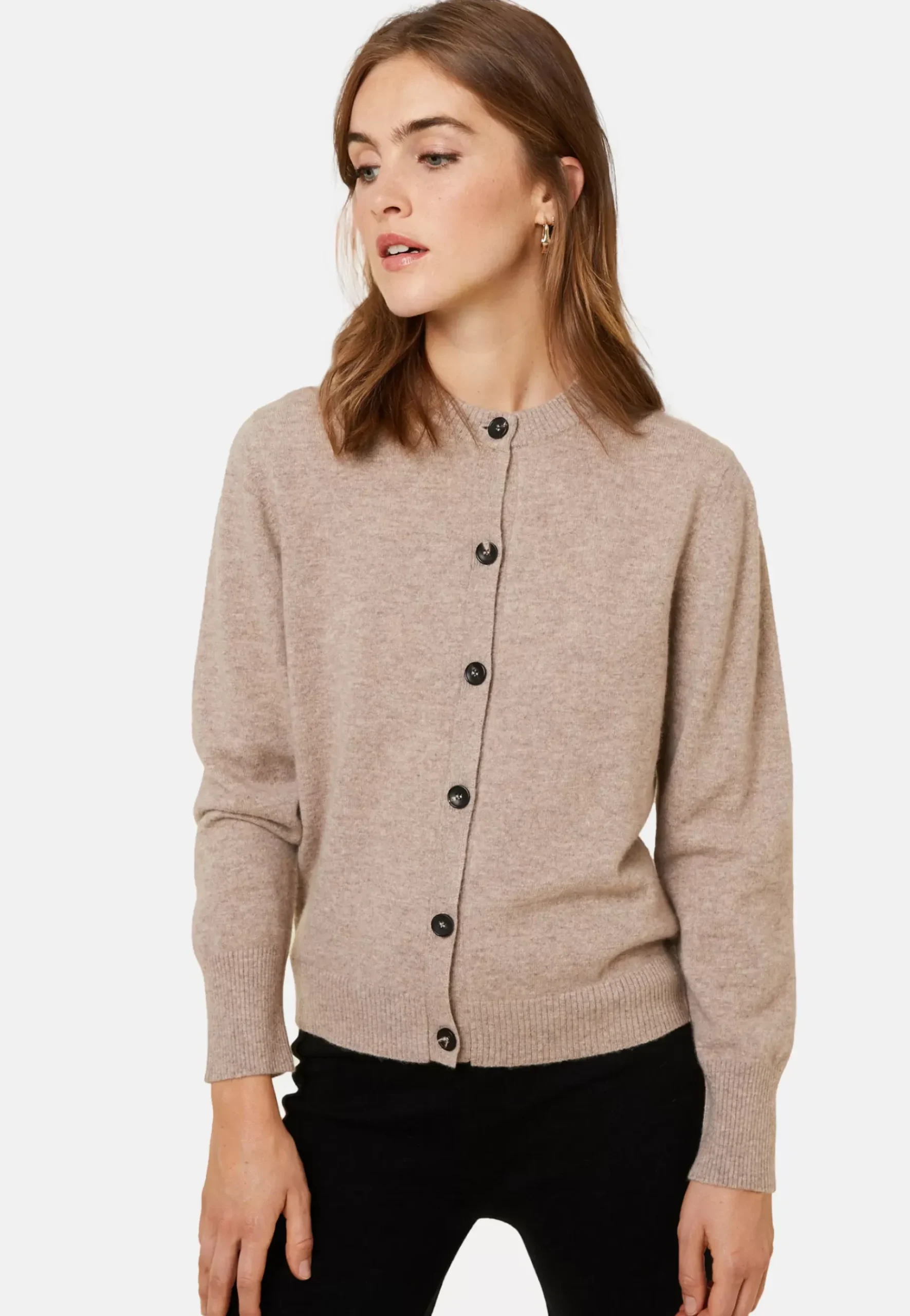 Maison Montagut Vestes Et Gilets>Cardigan Boutonne Col Rond En Cachemire - Ari