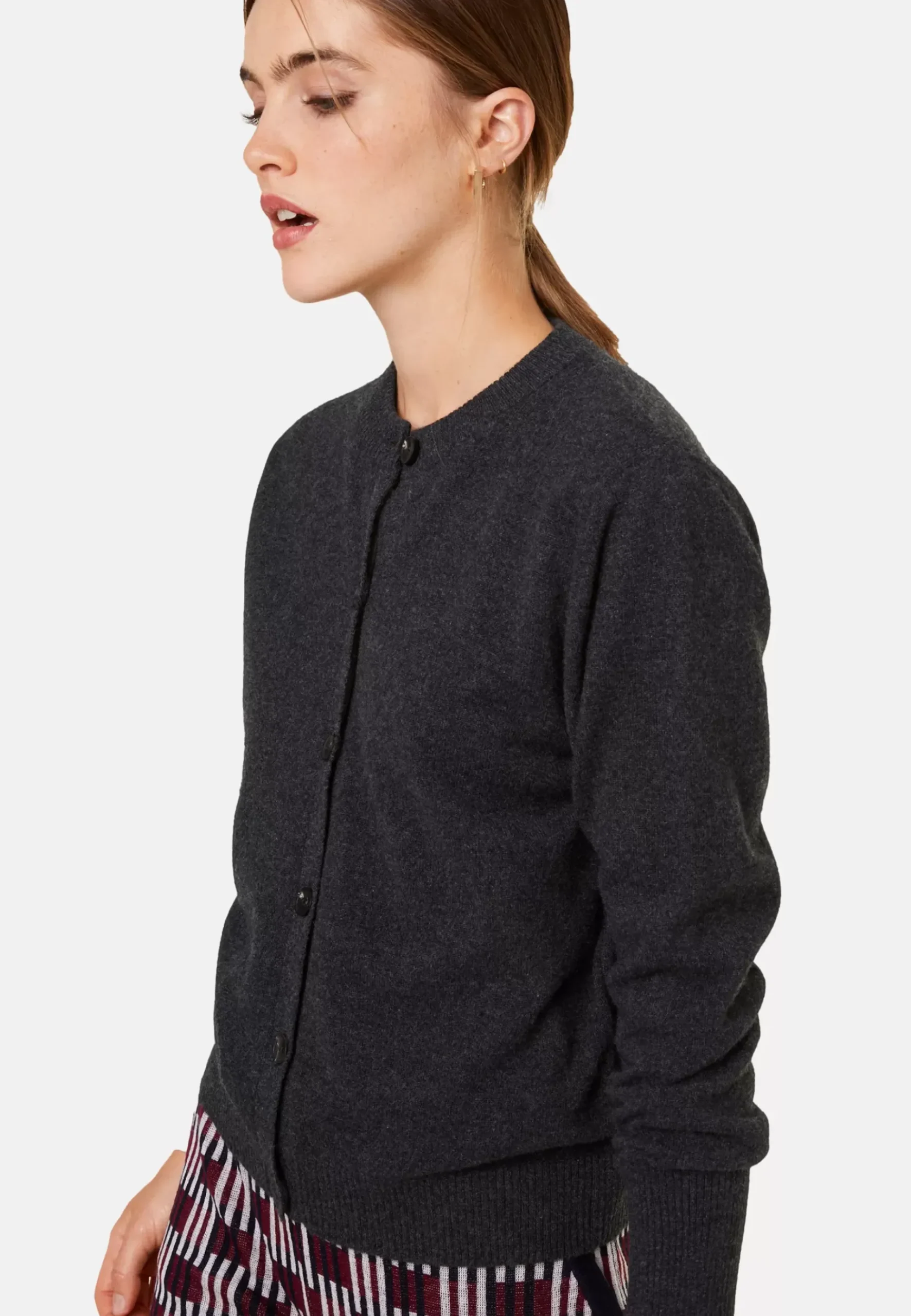 Maison Montagut Vestes Et Gilets>Cardigan Boutonne Col Rond En Cachemire - Ari