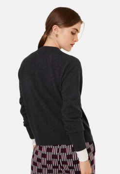Maison Montagut Vestes Et Gilets>Cardigan Boutonne Col Rond En Cachemire - Ari
