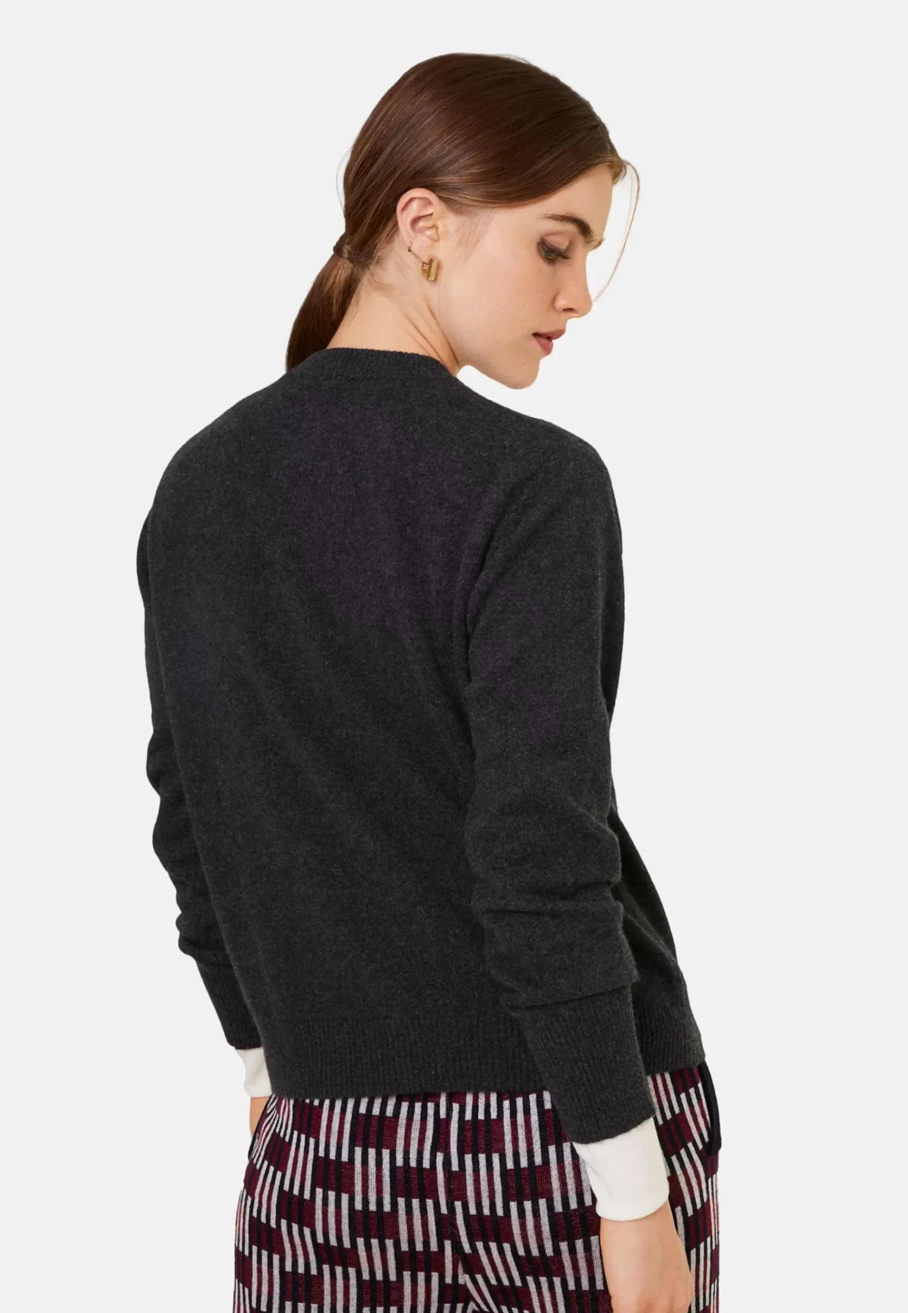 Maison Montagut Vestes Et Gilets>Cardigan Boutonne Col Rond En Cachemire - Ari