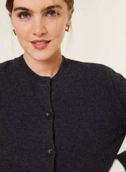 Maison Montagut Vestes Et Gilets>Cardigan Boutonne Col Rond En Cachemire - Ari
