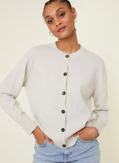 Maison Montagut Vestes Et Gilets>Cardigan Boutonne Col Rond En Cachemire - Ari