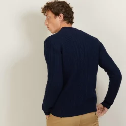 Maison Montagut Vestes Et Gilets>Cardigan Boutonne En Cachemire 4 Fils - Londres