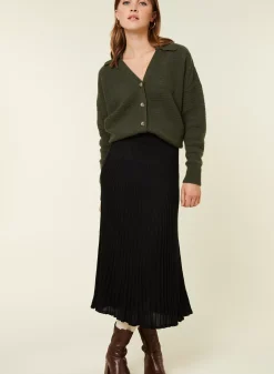 Maison Montagut Vestes Et Gilets>Cardigan Col Polo En Cachemire Melange - Lisa