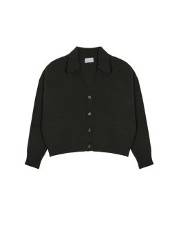 Maison Montagut Vestes Et Gilets>Cardigan Col Polo En Cachemire Melange - Lisa