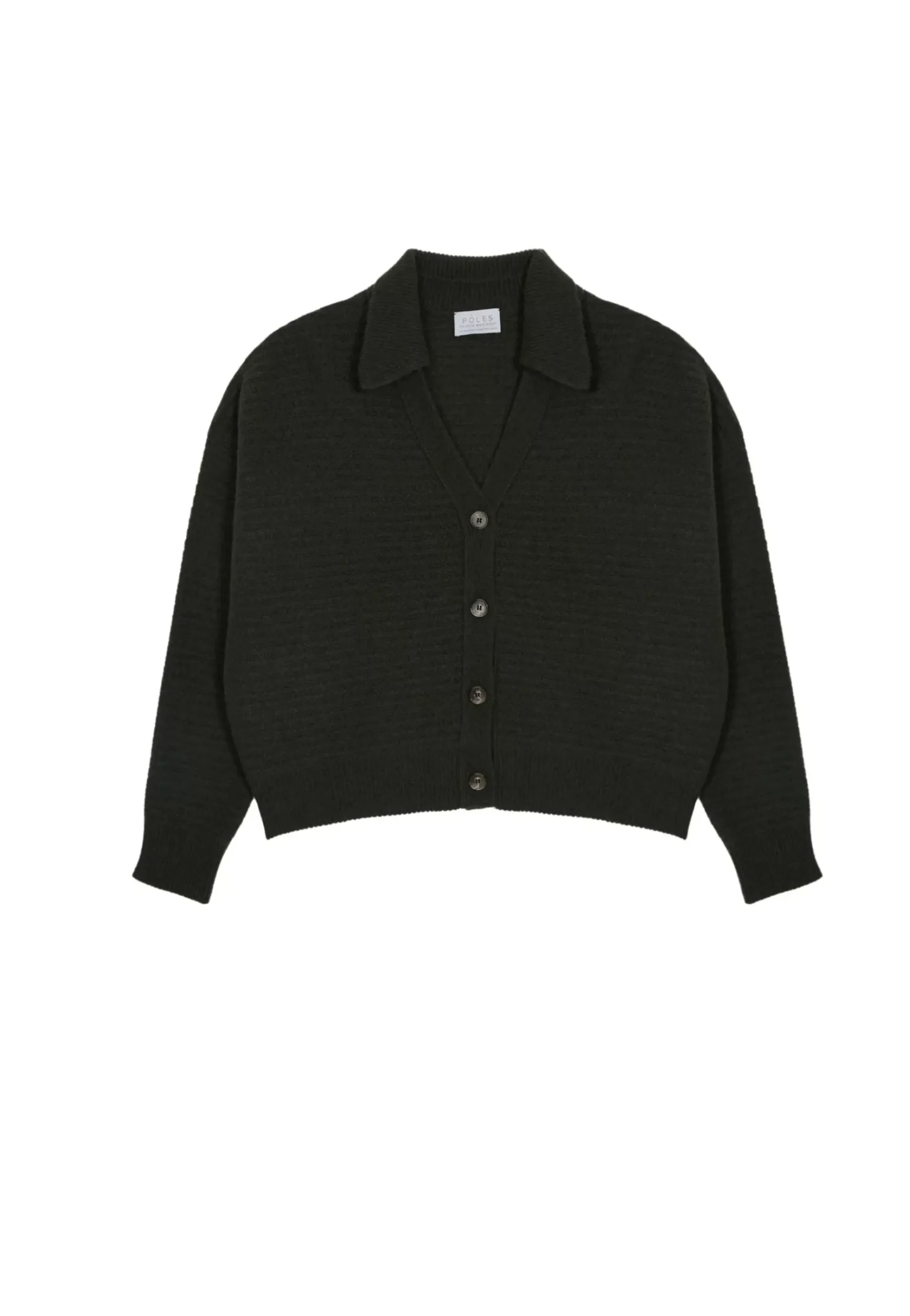 Maison Montagut Vestes Et Gilets>Cardigan Col Polo En Cachemire Melange - Lisa