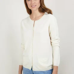 Maison Montagut Vestes Et Gilets>Cardigan Col Rond En Cachemire - Balletto