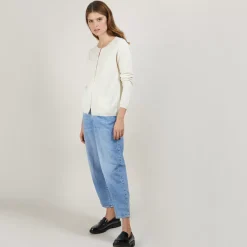 Maison Montagut Vestes Et Gilets>Cardigan Col Rond En Cachemire - Balletto