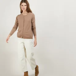 Maison Montagut Vestes Et Gilets>Cardigan Col Rond En Cachemire - Balletto