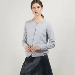 Maison Montagut Vestes Et Gilets>Cardigan Col Rond En Cachemire - Balletto