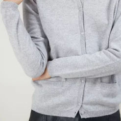 Maison Montagut Vestes Et Gilets>Cardigan Col Rond En Cachemire - Balletto