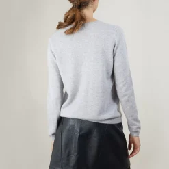 Maison Montagut Vestes Et Gilets>Cardigan Col Rond En Cachemire - Balletto
