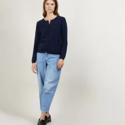 Maison Montagut Vestes Et Gilets>Cardigan Col Rond En Cachemire - Balletto