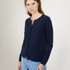 Maison Montagut Vestes Et Gilets>Cardigan Col Rond En Cachemire - Balletto