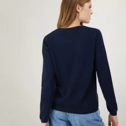 Maison Montagut Vestes Et Gilets>Cardigan Col Rond En Cachemire - Balletto