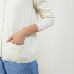 Maison Montagut Vestes Et Gilets>Cardigan Col Rond En Cachemire - Balletto