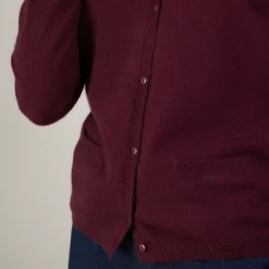 Maison Montagut Vestes Et Gilets>Cardigan Col Rond En Cachemire - Balletto