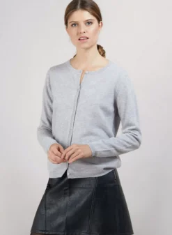 Maison Montagut Vestes Et Gilets>Cardigan Col Rond En Cachemire - Balletto