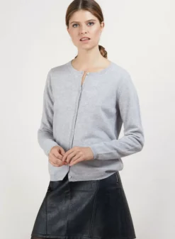 Maison Montagut Vestes Et Gilets>Cardigan Col Rond En Cachemire - Balletto