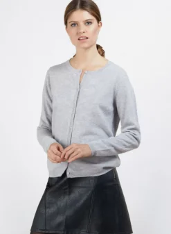 Maison Montagut Vestes Et Gilets>Cardigan Col Rond En Cachemire - Balletto