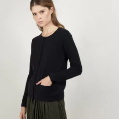 Maison Montagut Vestes Et Gilets>Cardigan Col Rond En Cachemire - Balletto