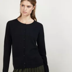 Maison Montagut Vestes Et Gilets>Cardigan Col Rond En Cachemire - Balletto