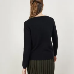 Maison Montagut Vestes Et Gilets>Cardigan Col Rond En Cachemire - Balletto