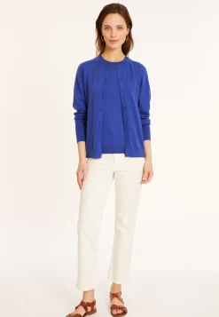 Maison Montagut Vestes Et Gilets>Cardigan Col Rond En Coton Bio - Manel