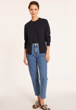 Maison Montagut Vestes Et Gilets>Cardigan Col Rond En Coton Bio - Manel