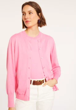 Maison Montagut Vestes Et Gilets>Cardigan Col Rond En Coton Bio - Manel